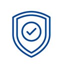 Icon of a pentagon with check mark inside