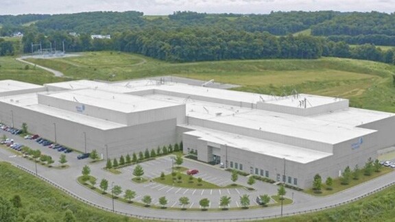 Aerial view of the Johnson Controls Advanced Development and Engineering Center (JADEC) in New Freedom, Central Pennsylvania, USA