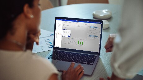 women using a laptop